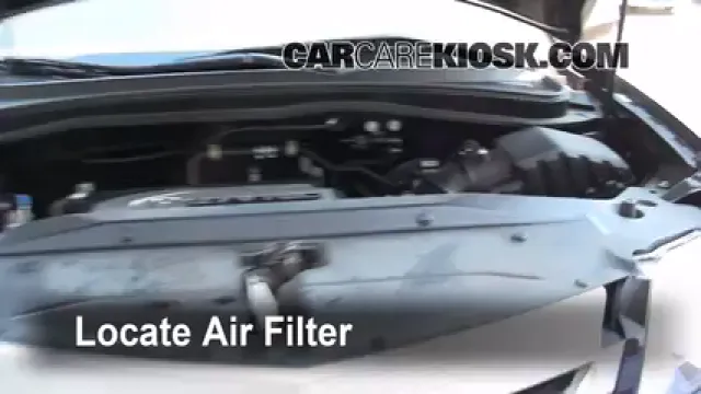 2009 Acura MDX 3.7L V6 Filtro de aire (motor) Cambio